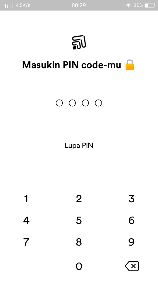 Masukkan pin Gotrade