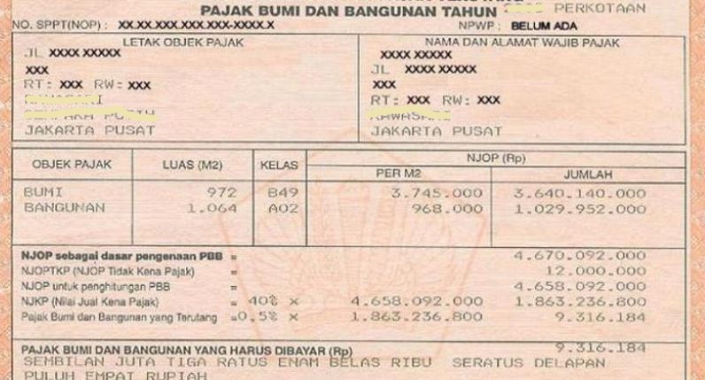Pajak Bumi Dan Bangunan